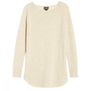 NWOT Halogen Wool/Cashmere Tunic in Oatmeal